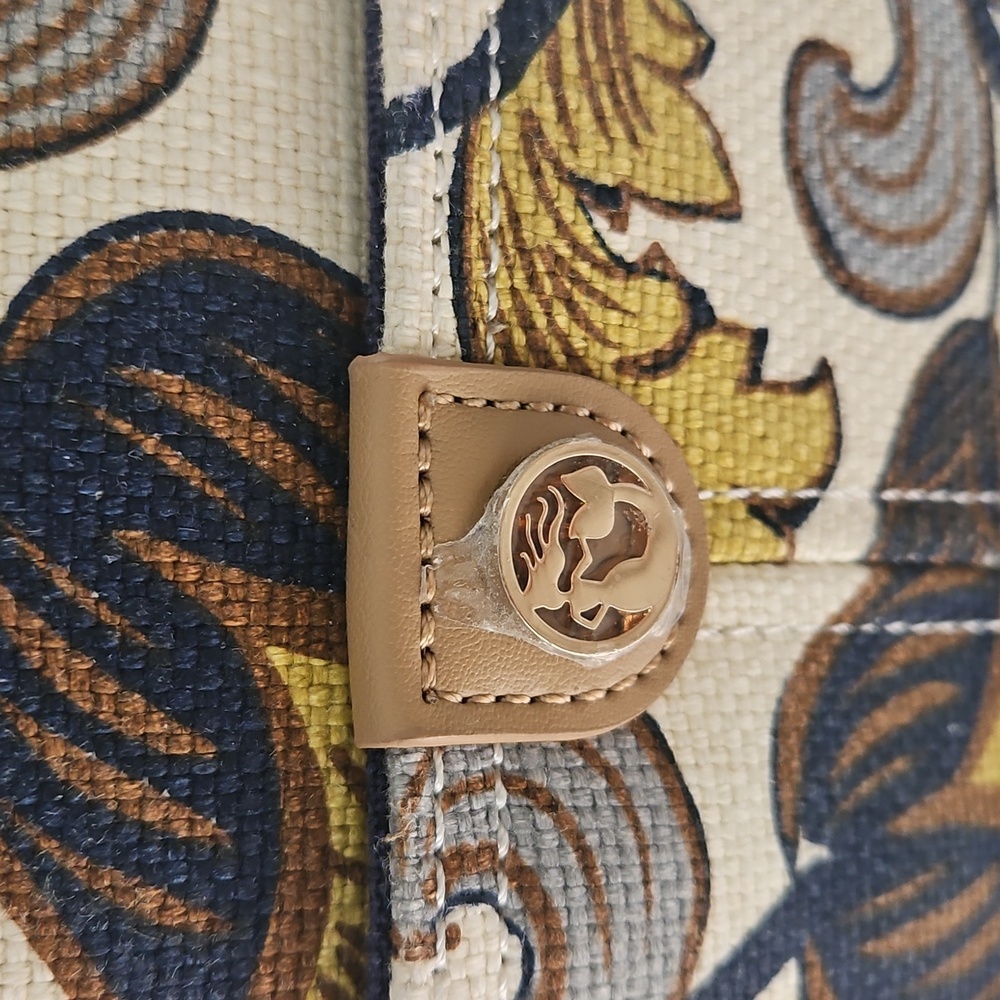Spartina 449 Linen and leather Floral Shoulder bag - Picture 2 of 15